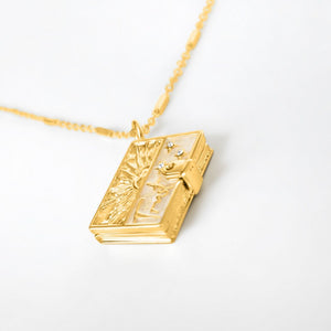 Secret Scriptures Locket: Trust - Gold
